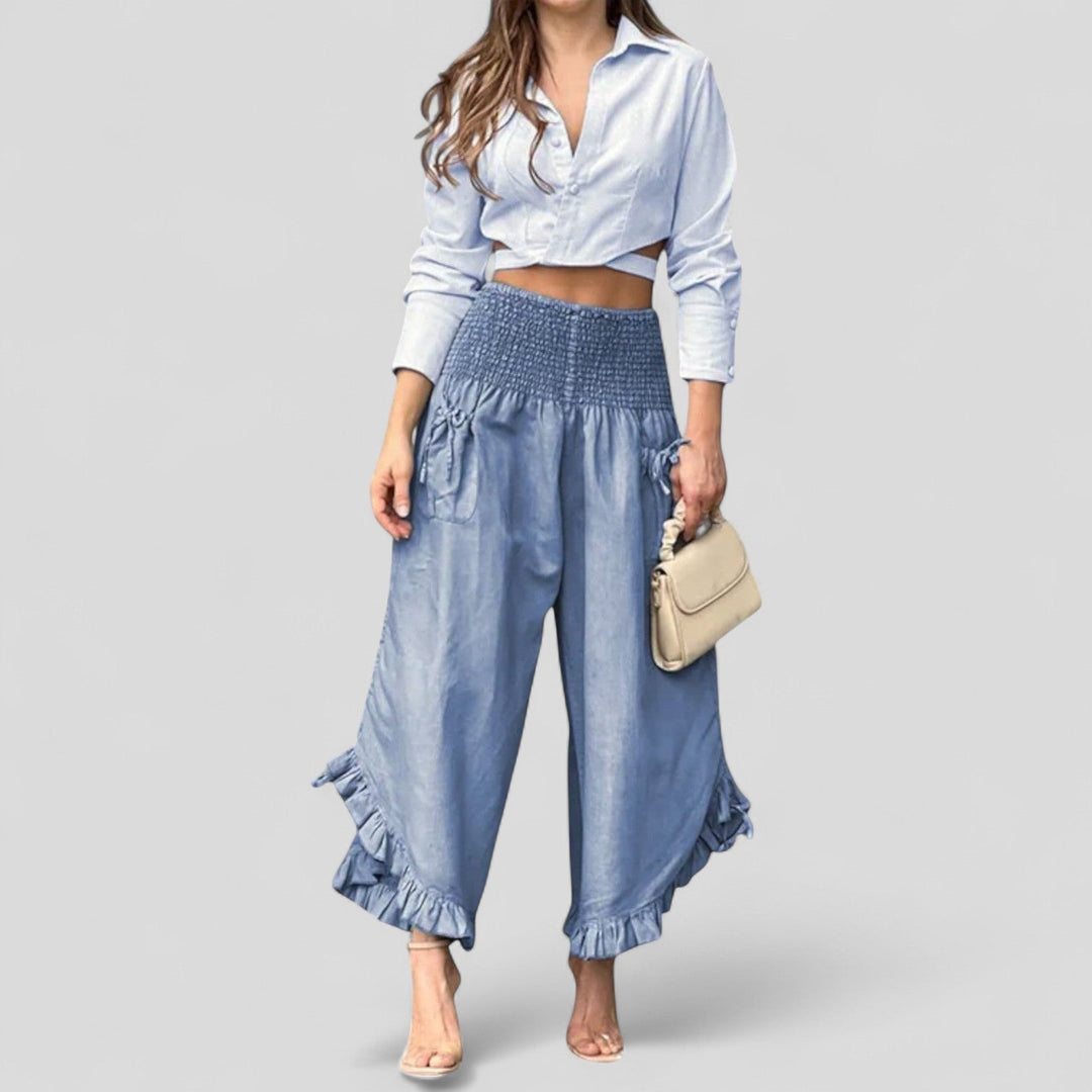 Justina | Pantalones de seda