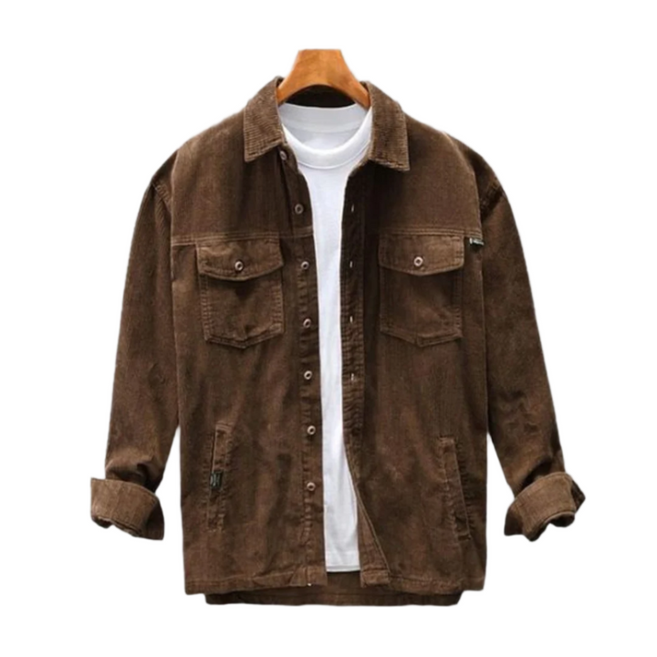 Cord Blend Shirt - Textured Surface & Easy Layering