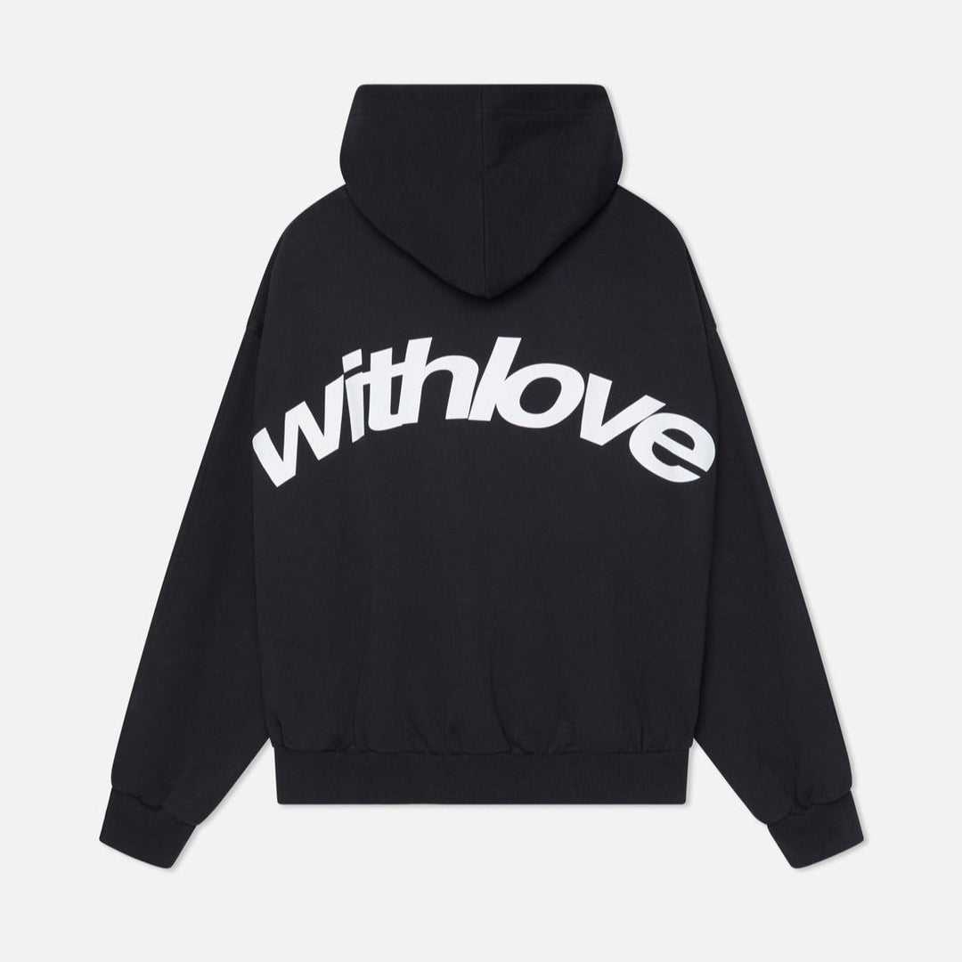 Hoodie - Fabric Blend Loose Cut & Subtle Print Ease