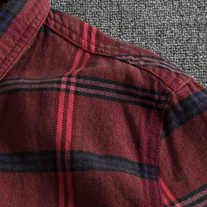 Shirt – Flannel Blend Tailored Fit & Button Collar Storage